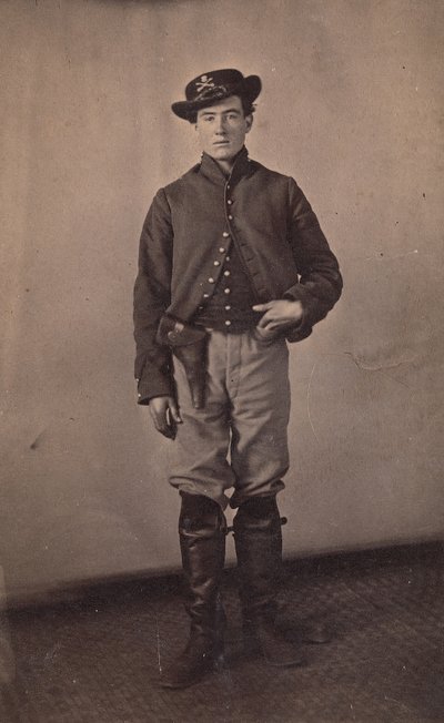 Union Cavalry Soldier s pistolí v Holsteru, 1861-65. od Tappin