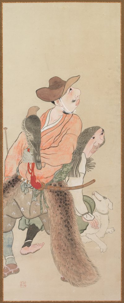 Žánrové postavy, c. 1816. od Tatabe Socho