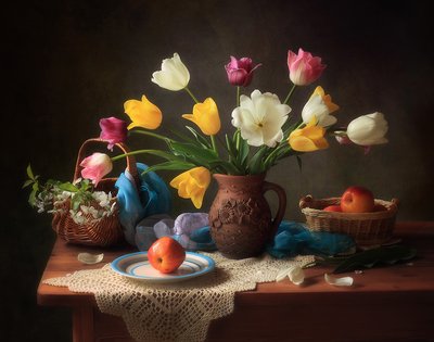 Klasické zátiší s tulipány od Tatyana Skorokhod