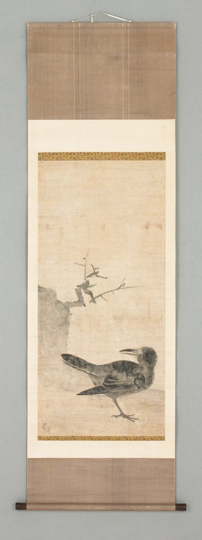 Vrána (tuš na papíře) od Tawaraya Sotatsu