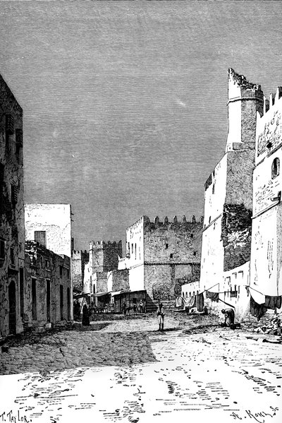 Leonec Street, Sfakes, Severní Afrika, 1895. od Taylor