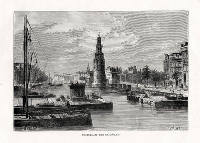 Kalkmarkt, Amsterdam, Holandsko, 1879 od Taylor