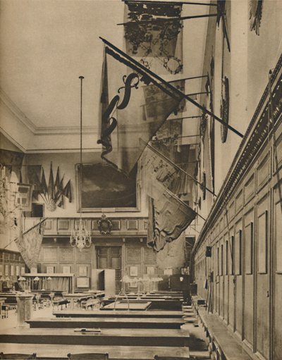 Kde důchodci stolují pod nádherně roztrhanými barvami, c1935. od Taylor