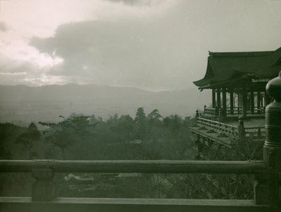 Chrám Kiyomizu-dera v Kjótu, asi 1900-1915 (fotografie) od Teijiro Takagi
