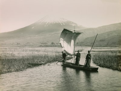Hora Fudži při pohledu z Tokaido, asi 1900-1915 (fotografie) od Teijiro Takagi