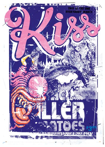 Kiss Killer, 2015 (koláž na plátně) od Teis Albers