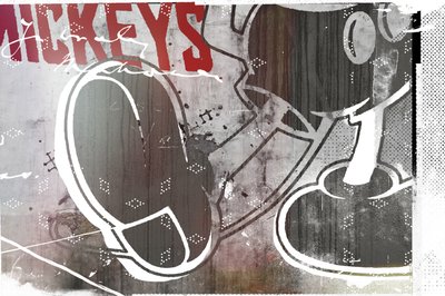 Mickeys, 2016 (kollaasi kankaalle) od Teis Albers