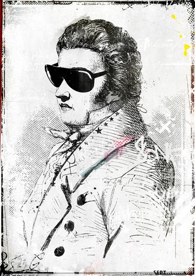 Mr Sunglasses II, 2016 (koláž na plátně) od Teis Albers