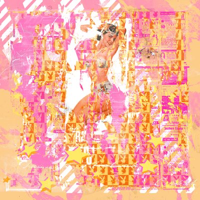 Pinup2, 2014 (kombinovaná média na plátně) od Teis Albers