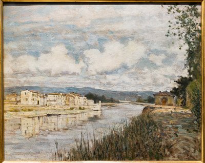 Hranice na Arno od Telemaco Signorini