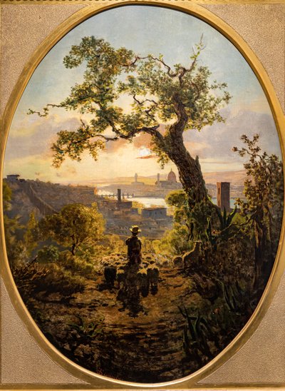 Krajina Florencie z kopce St. Miniato od Telemaco Signorini