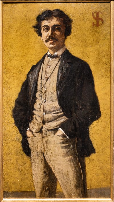 Portrét Maurizia Angeliho od Telemaco Signorini
