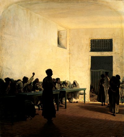 Ward of Madwomen v St Bonifazio ve Florencii od Telemaco Signorini (1835-1901) od Telemaco Signorini
