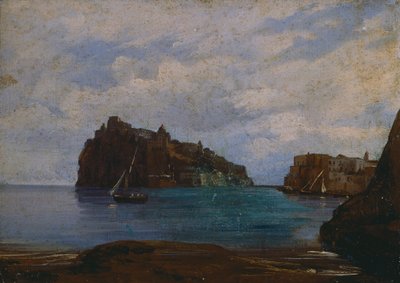 Aragonský hrad Ischia (olej na plátně) od Teodoro Duclere