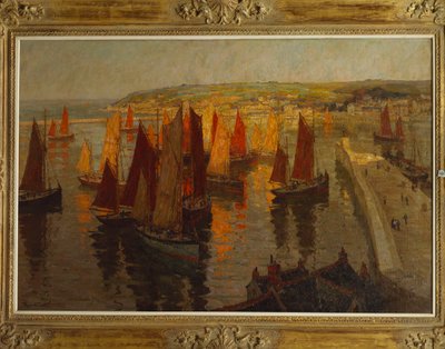 Červená a zlatá, Brixham od Terrick Williams