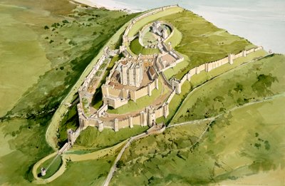 Hrad Dover, c1300, c1990-2010 od Terry Ball