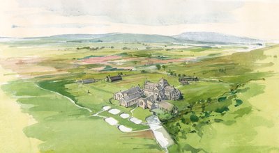 Hailes Abbey, c13. století, 1990-2010 od Terry Ball
