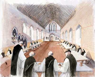 Hailes Abbey, c13. století, c1990-2010 od Terry Ball