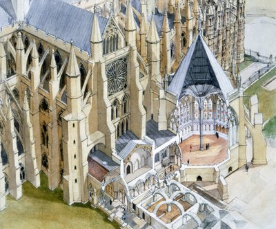 Westminsterské opatství, Kapitula, c16. století, c1990-2010 od Terry Ball