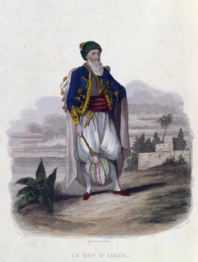 Hussein Pacha (1765-1838), The Last Dey Alžíru (1818-30), 1846 od Th. Guerin