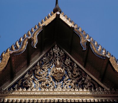 Detail dveří od Thai School