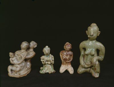 Figurky matky a dítěte (terakota) od Thai School