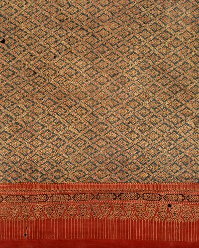 Zlatě lakovaná tkanina pro královské rodiny (textil) od Thai School