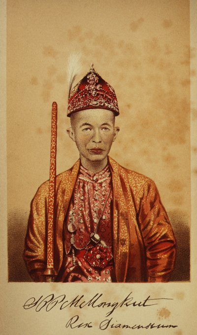 Portrét krále Mongkuta od Thai School