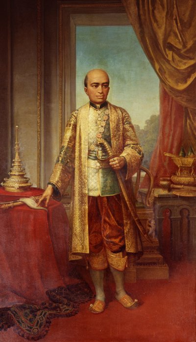 Portrét krále Phra Buddhy Lertla Napalai od Thai School