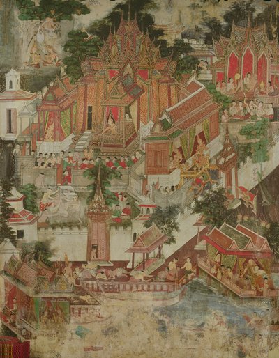 Vessantara Jataka, Wat Suwannaram, Thonburi, 1831 od Thai School