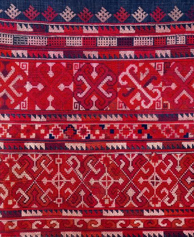 Tkanina kmene Yao, severní Thajsko (textil) od Thai School