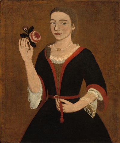 Slečna Van Alenová, asi 1735 (olej na plátně) od The Gansevoort Limner