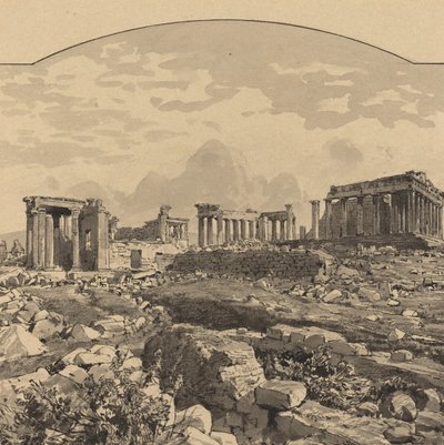 Parthenon z východu od Themistocles von Eckenbrecher