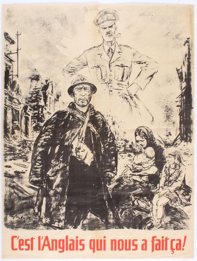 To nám udělali Angličané. Propagandistický plakát Vichy Francie, 1940. od Theo Matejko