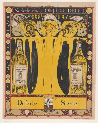 Nederlandsche Oliefabriek Delft Delft Salad Oil (původní název na předmětu) od Theo Nieuwenhuis