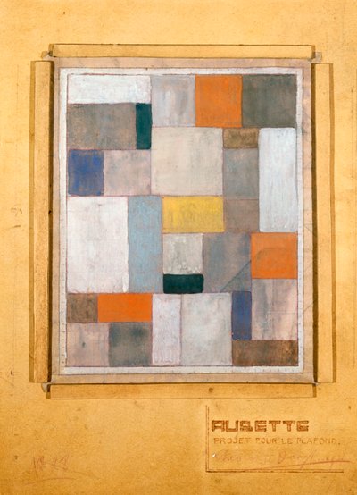 Aubette, design pro jeviště, pro Le Plafond, 1926 od Theo van Doesburg
