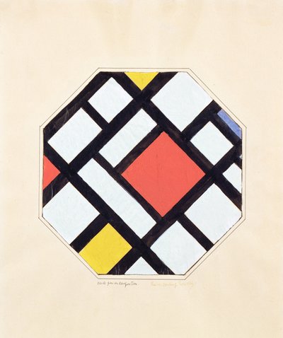 Studie pro skladbu, 1923 od Theo van Doesburg