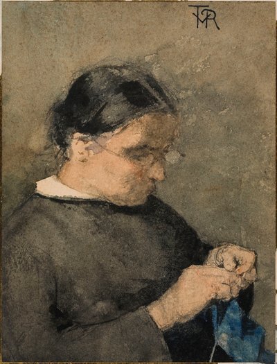 Umělcova babička od Théo van Rysselberghe