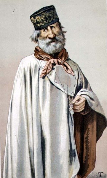 Kreslený film „Revolution“ z Vanity Fair od Giuseppe Garibaldiho od Theobald Chartran