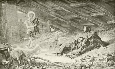 Vidění sv. Františka (hlubotisk) od Theobald Chartran