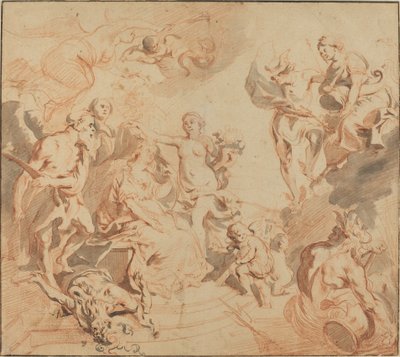 Antverpy požehnané hojností od Theodoor van Thulden