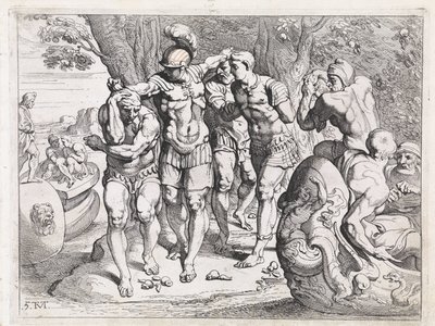Odysseus v zemi pojídačů lotosů The Labors of Odysseus (název série) od Theodoor van Thulden