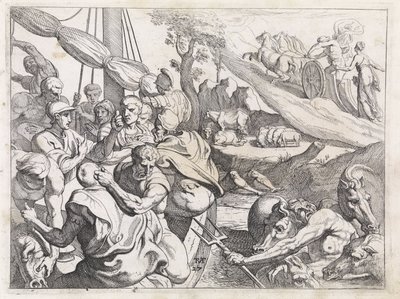 Héliovský dobytek The Labors of Odysseus (název série) od Theodoor van Thulden