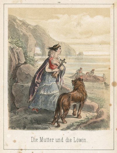 Matka a lev od Theodor Hosemann
