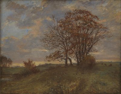 Krajina poblíž Borup, Zéland. Večer od Theodor Philipsen