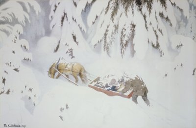 Vánoční troll od Theodor Kittelsen
