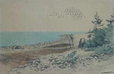Jomfruland (malba) od Theodor Severin Kittelsen
