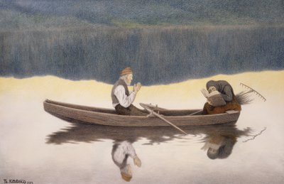 Přes jezero a řeku od Theodor Kittelsen