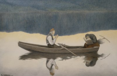 Přes moře a řeku od Theodor Kittelsen