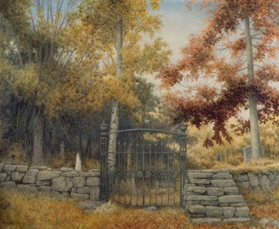 Kostelní dvůr v Bråtebakken od Theodor Kittelsen